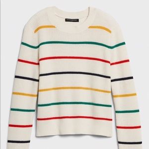 NWT Banana Republic Petite Striped Sweater